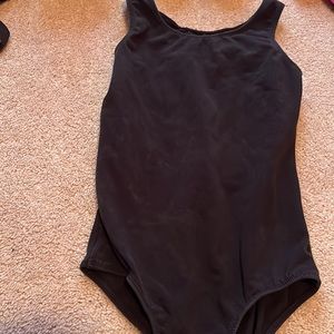 Hi! This is a black crisscross leotard perfect for dance class.